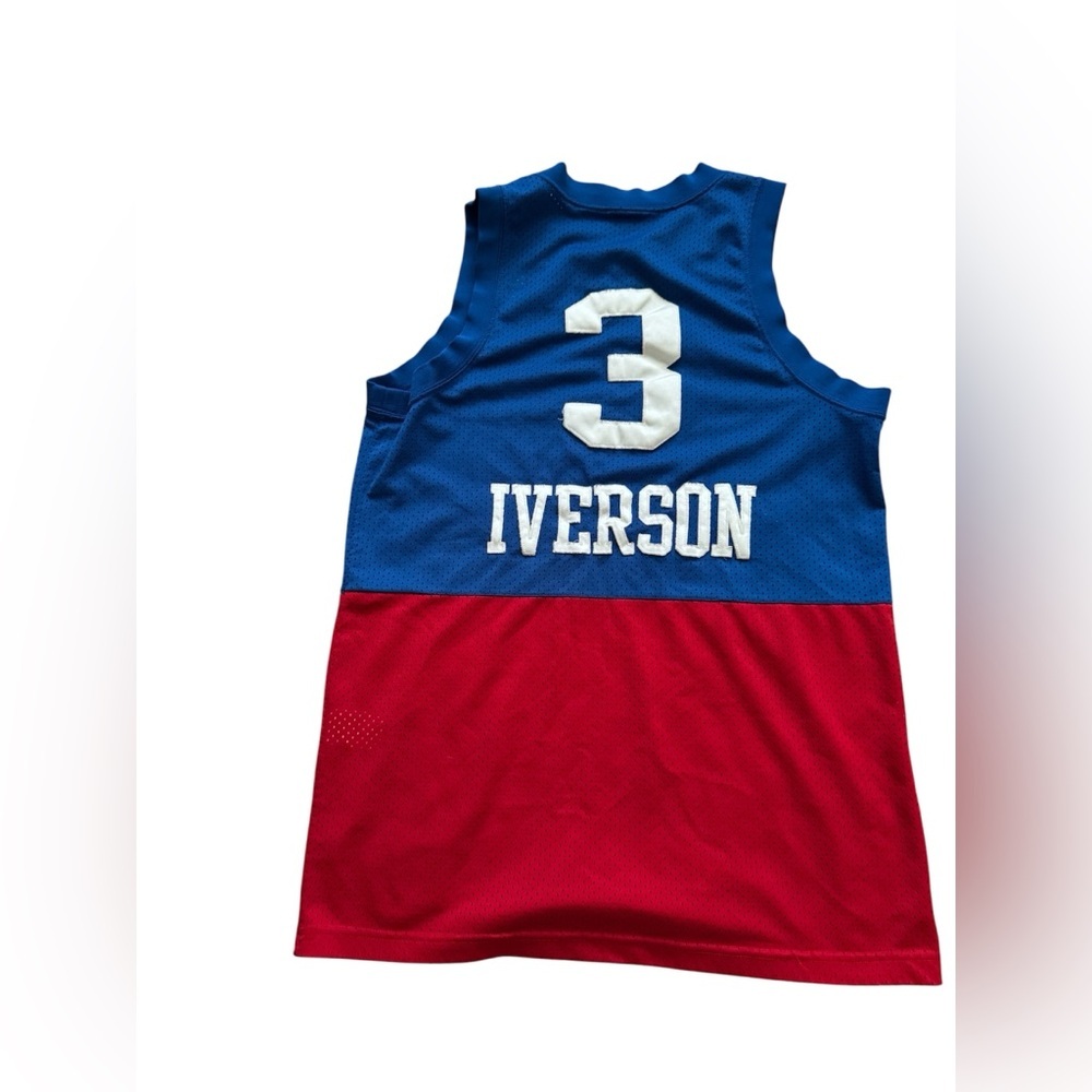 Vintage Nike 1966 Rewind Philadelphia 76ers Allen Iverson 3 Throwback Jersey M - Picture 3 of 5